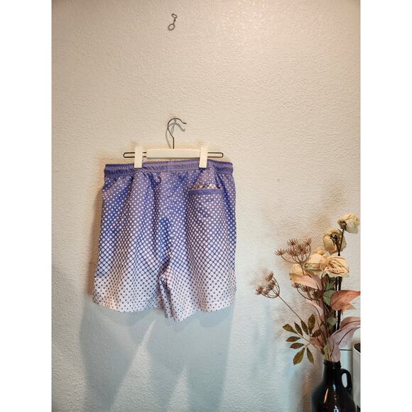 NWOT Goorin Bros Shorts Mens Middle small S‎ Purple White Lined - Picture 2 of 3